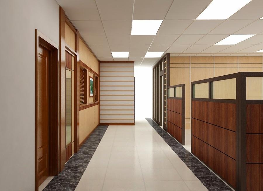 Mẫu vách ngăn văn phòng bằng gỗ