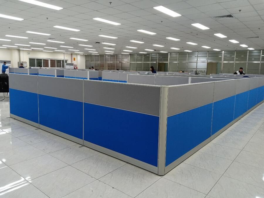 Mẫu vách ngăn văn phòng bằng nỉ