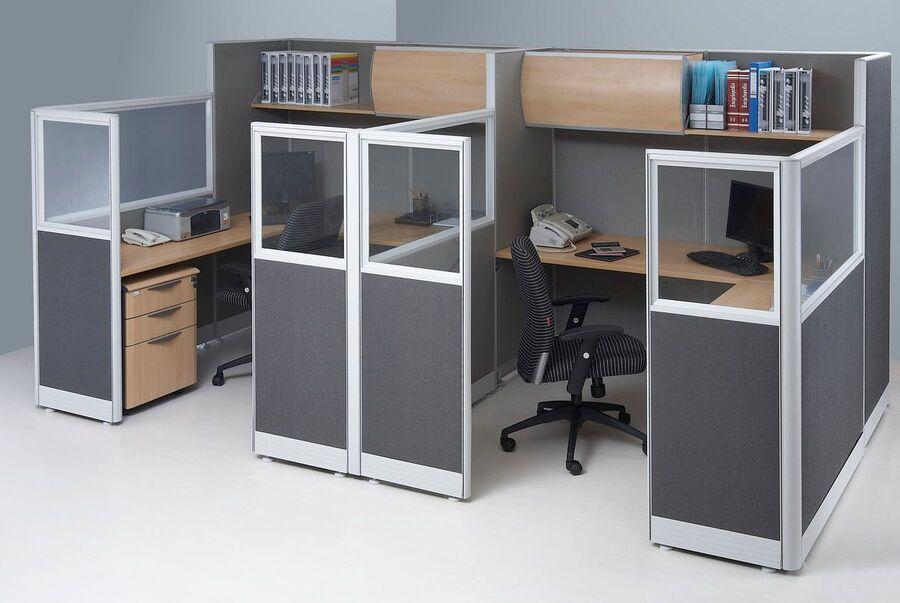 Mẫu vách ngăn văn phòng bằng nỉ