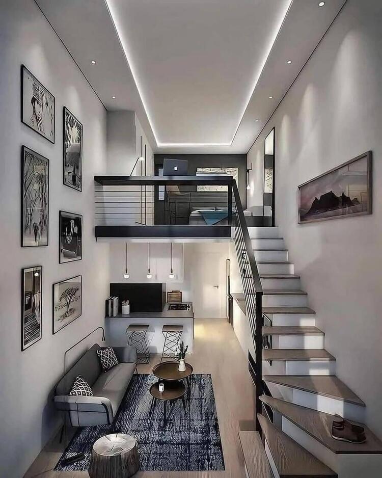 Mẫu nhà cấp 4 gác lửng 200 triệu tiết kiệm không gian