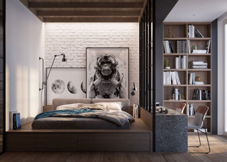 Mẫu vách ngăn phòng ngủ phong cách Hàn Quốc
