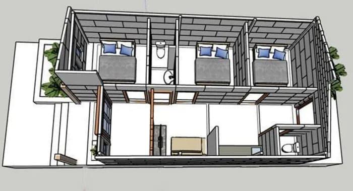 xây dựng nhà lắp ghép từ vật liệu bê tông siêu nhẹ